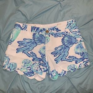 lilly pulitzer buttercup scallop shorts
